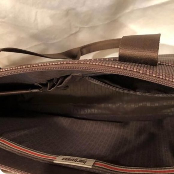 Hartmann Brown Carry On/Laptop Tote 13"x18" Companion Strap for Suitcase Handle - Picture 3 of 4